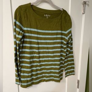 LOFT striped sweater shirt
